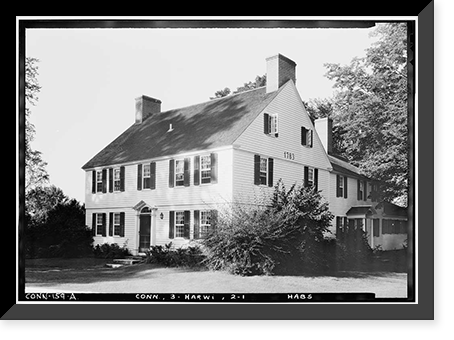 Messenger House, Harwinton, Litchfield County, CT, Historic Print