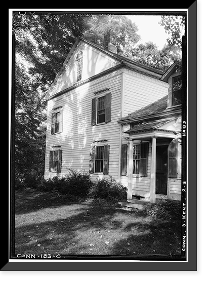 Historic Framed Print, Mills House, Kent, Litchfield County, CT - 3,  17-7/8" x 21-7/8"