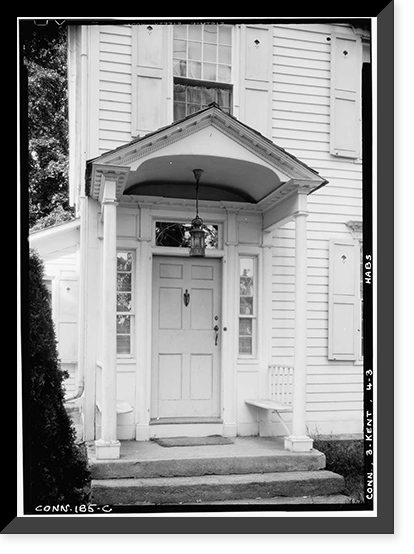Historic Framed Print, Roberts House, Kent, Litchfield County, CT - 3,  17-7/8" x 21-7/8"