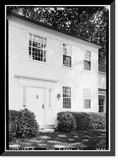 Historic Framed Print, House, Kent, Litchfield County, CT,  17-7/8" x 21-7/8"