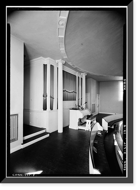 Historic Framed Print, First Congregational Church, Litchfield, Litchfield County, CT - 8,  17-7/8" x 21-7/8"