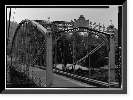 Boardman's Lenticular Bridge, Spanning Housatonic River on Boardman's Road, New Milford, Litchfield County, CT - 2, Historic Reproduction