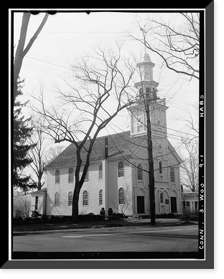 St. Paul's Church, Woodbury, Litchfield County, CT, Vintage Wall Art
