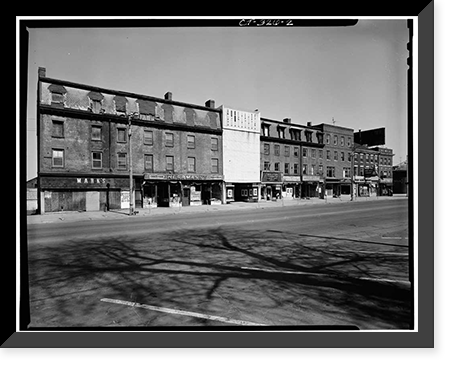 Exchange Block, 108-150 Main Street, Middletown, Middlesex County, CT - 2, Antique Print
