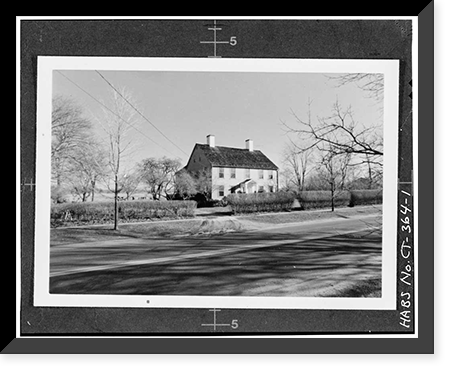 Dr. Augustus Eliot House, 500 Main Street, Old Saybrook, Middlesex County, CT, Vintage Print