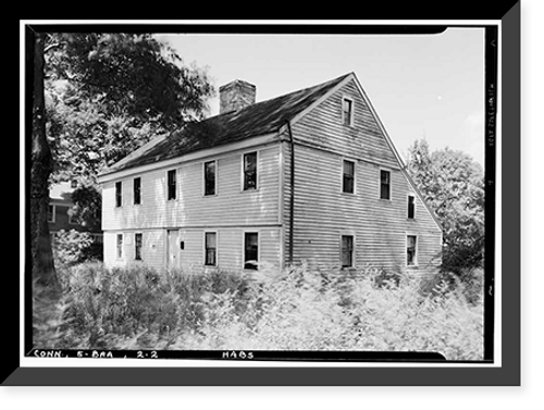 Historic Framed Print, Harrison-Linsley House, New Haven Turpike, Branford, New Haven County, CT - 2,  17-7/8" x 21-7/8"