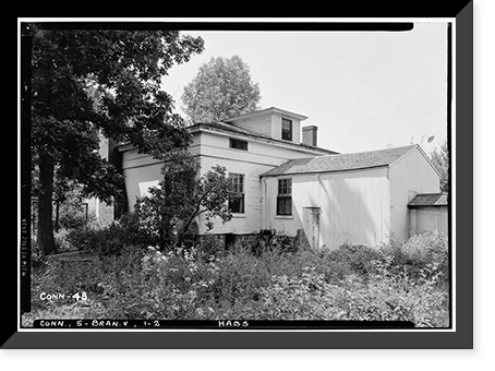 George Baldwin House, State Route 80, North Branford vicinity, New Haven County, CT - 2, Historic Print