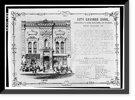 Townsend City Savings Bank, 793 Chapel Street, New Haven, New Haven County, CT, Historic Reproduction