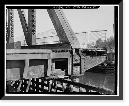 Chapel Street Swing Bridge, Spanning Mill River on Chapel Street, New Haven, New Haven County, CT - 15, Vintage Wall Art