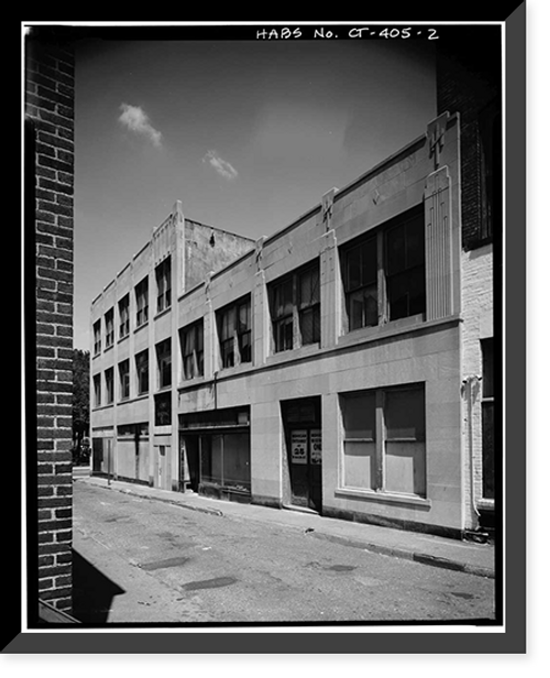 Historic Framed Print, Lewis Building, 25-31 West Main Street, Waterbury, New Haven County, CT - 2,  17-7/8" x 21-7/8"