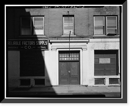 Historic Framed Print, 34-36 Spring Street (Commercial Building), Waterbury, New Haven County, CT - 3,  17-7/8" x 21-7/8"