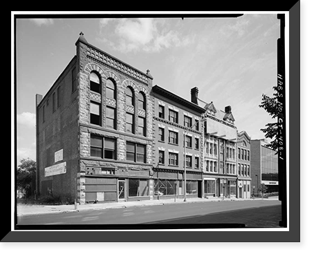 Pritchard Building, 207-211 Bank Street, Waterbury, New Haven County, CT, Historic Reproduction