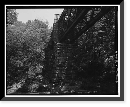 Double Intersection Warren Truss Bridge, Spanning Blackledge River, Colchester, New London County, CT - 4, Vintage Wall Art