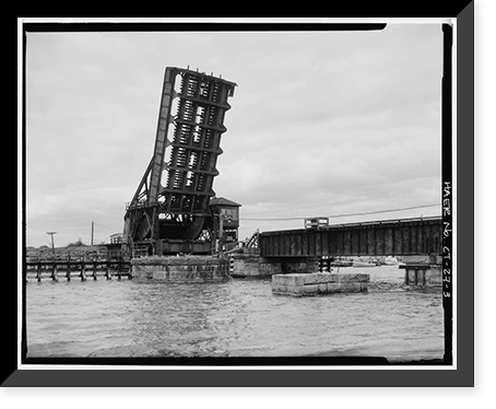 New York, New Haven & Hartford Railroad, Niantic Bridge, Spanning Niantic River between East Lyme & Waterfo, East Lyme, New London County, CT - 3, Historic Reproduction
