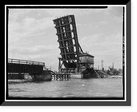 New York, New Haven & Hartford Railroad, Niantic Bridge, Spanning Niantic River between East Lyme & Waterfo, East Lyme, New London County, CT - 4, Antique Wall Art
