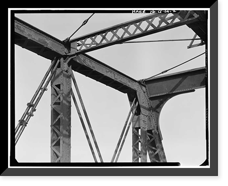 Historic Framed Print, New York, New Haven & Hartford Railroad, Shaw's Cove Bridge, Spanning Shaw's Cove, New London, New London County, CT - 2,  17-7/8" x 21-7/8"