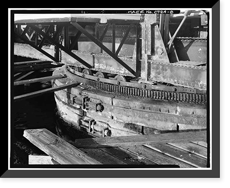 Historic Framed Print, New York, New Haven & Hartford Railroad, Shaw's Cove Bridge, Spanning Shaw's Cove, New London, New London County, CT - 8,  17-7/8" x 21-7/8"