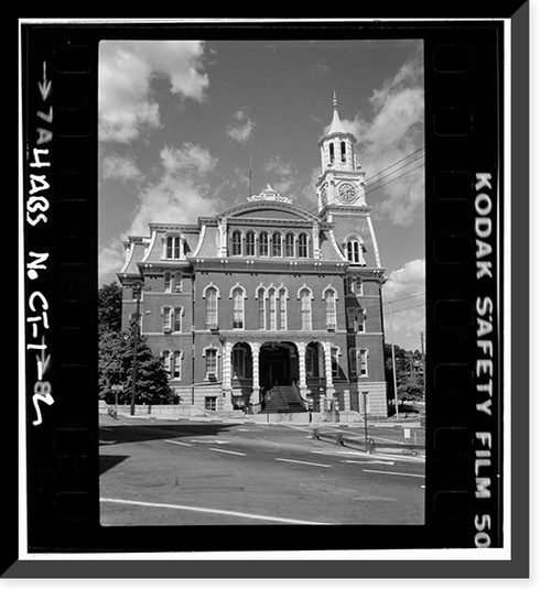 Norwich City Hall, Union Square, Norwich, New London County, CT - 2, Antique Poster