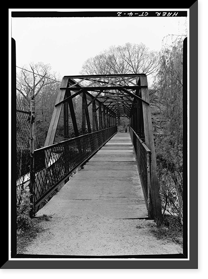 Indian Leap Pedestrian Bridge, Norwich, New London County, CT - 2 Classic, Historic Print
