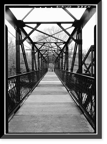 Indian Leap Pedestrian Bridge, Norwich, New London County, CT - 4, Historic Reproduction