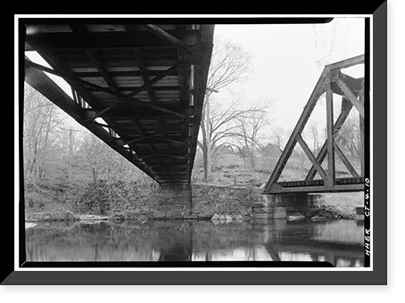 Indian Leap Pedestrian Bridge, Norwich, New London County, CT - 10 Classic, Vintage Print