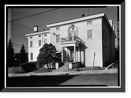 John Fox Slater House, 352 East Main Street, Norwich, New London County, CT - 3, Historic Print