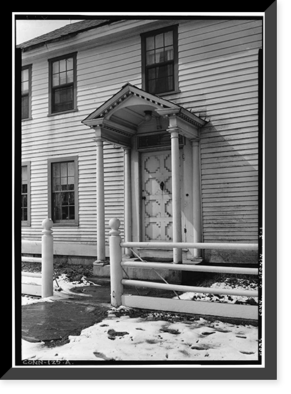 Main Street (House, Front entrance), North Stonington, New London County, CT, Vintage Print