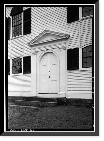 Historic Framed Print, Trinity Episcopal Church, Brooklyn, Windham County, CT - 2,  17-7/8" x 21-7/8"