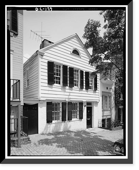 Edgar Patterson House, 1241 Thirtieth Street Northwest, Washington, District of Columbia, DC Classic, Antique Poster