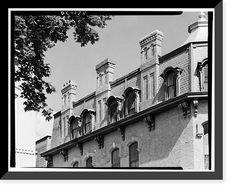 Grafton Tyler Double House, 1314 Thirtieth Street Northwest, Washington, District of Columbia, DC - 2, Vintage Wall Art