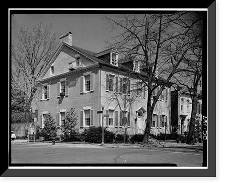 John Thomson Mason House, 3425 Prospect Street, Northwest, Washington, District of Columbia, DC - 3, Antique Print