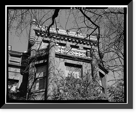W. Taylor Birch House, 3099 Q Street, Northwest, Washington, District of Columbia, DC - 4, Vintage Print