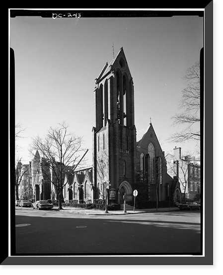Christ Church (Episcopal), 3116 O Street Northwest, Washington, District of Columbia, DC, Antique Print