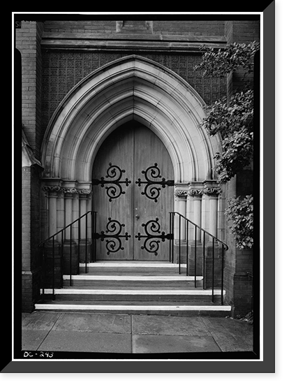 Christ Church (Episcopal), 3116 O Street Northwest, Washington, District of Columbia, DC - 2, Antique Print