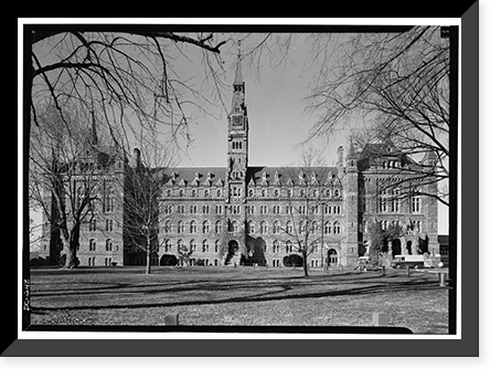 Georgetown University, Healy Building, Thirty-seventh & O Streets, Northwest, Washington, District of Columbia, DC - 2, Historic Reproduction