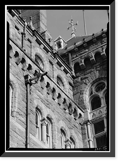 Georgetown University, Healy Building, Thirty-seventh & O Streets, Northwest, Washington, District of Columbia, DC - 5, Vintage Poster