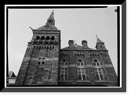 Georgetown University, Healy Building, Thirty-seventh & O Streets, Northwest, Washington, District of Columbia, DC - 6, Vintage Print