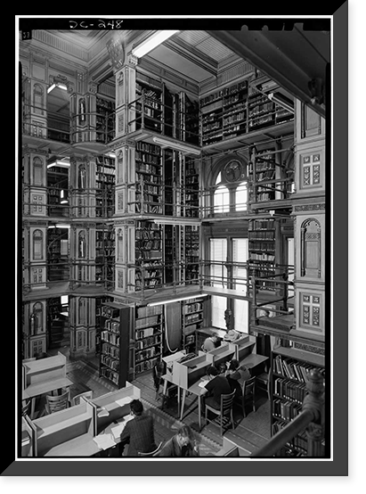 Georgetown University, Healy Building, Thirty-seventh & O Streets, Northwest, Washington, District of Columbia, DC - 23, Historic Print