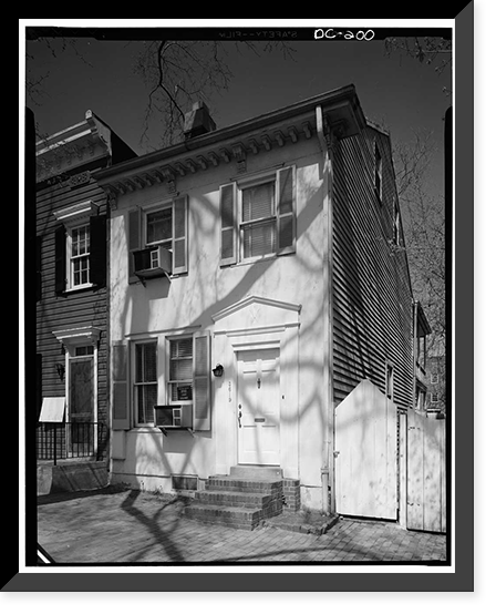 John Hurley House, 3619 O Street Northwest, Washington, District of Columbia, DC, Antique Poster