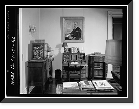 Historic Framed Print, Tudor Place, 1644 Thirty-first Street, Northwest, Washington, District of Columbia, DC - 42,  17-7/8" x 21-7/8"