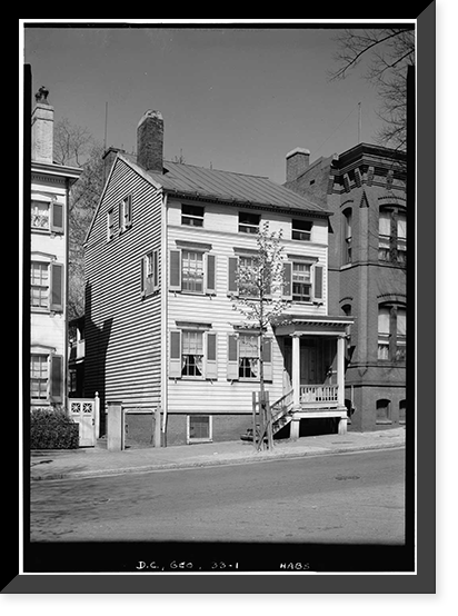 William Knowles House, 1228 Thirtieth Street Northwest, Washington, District of Columbia, DC, Vintage Print