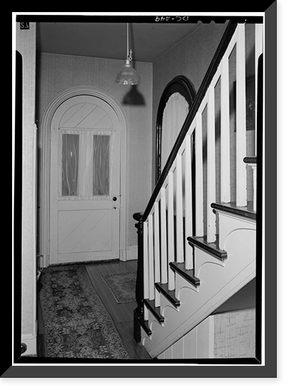 Historic Framed Print, Oak Hill Cemetery, Gatehouse, 3001 R Street Northwest, Washington, District of Columbia, DC - 4,  17-7/8" x 21-7/8"