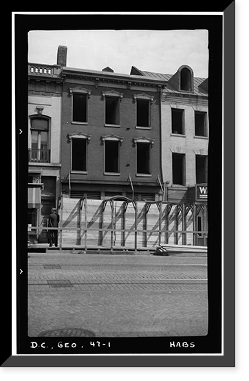 Thomas Corcoran House, 3119 M Street Northwest, Washington, District of Columbia, DC, Antique Print