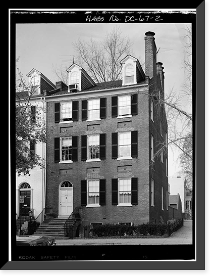 Smith Row, 3255-3263 N Street Northwest, Washington, District of Columbia, DC - 2, Antique Print