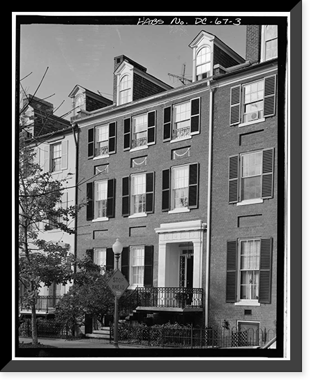 Smith Row, 3255-3263 N Street Northwest, Washington, District of Columbia, DC - 3, Vintage Print