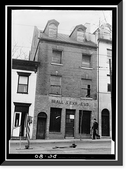 Beall's Express Building, 1522 Wisconsin Avenue Northwest, Washington, District of Columbia, DC, Vintage Print