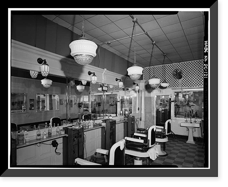 Barber Shop, 3251 M Street Northwest, Washington, District of Columbia, DC - 2, Historic Reproduction