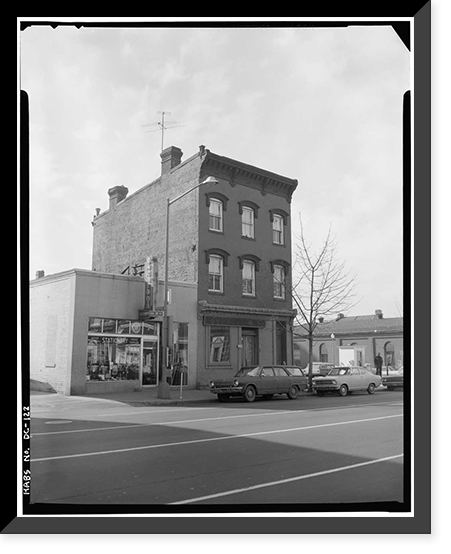 Anthony Reintzel Building, 3258 M Street Northwest, Washington, District of Columbia, DC Classic, Antique Poster