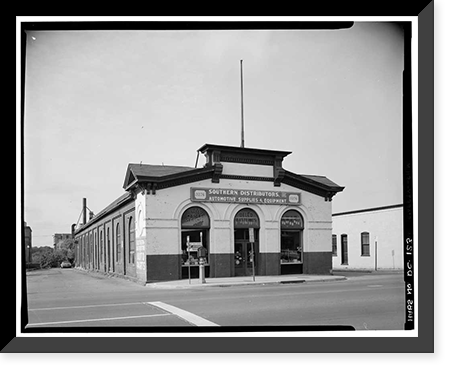 Historic Framed Print, The Georgetown Market, 3276 M Street Northwest, Washington, District of Columbia, DC,  17-7/8" x 21-7/8"