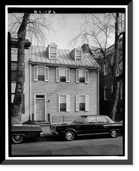Methodist Episcopal Parsonage House, 1221 Twenty-eighth Street Northwest, Washington, District of Columbia, DC, Antique Print